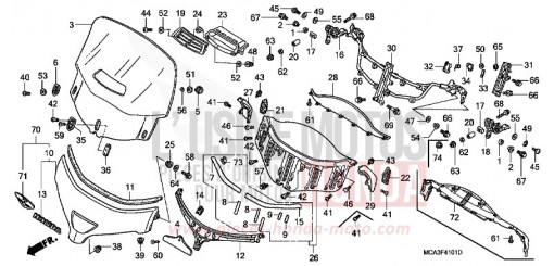 WINDSCHUTZSCHEIBE (GL1800A4/A5) (GL18006/7/8) GL18007 de 2007